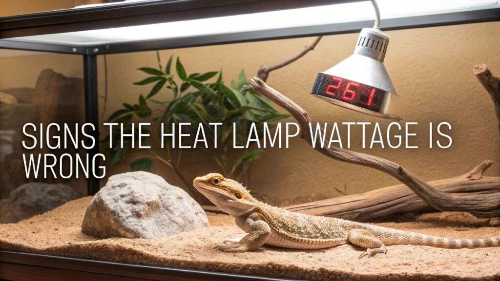 Signs the Heat Lamp Wattage Is Wrong