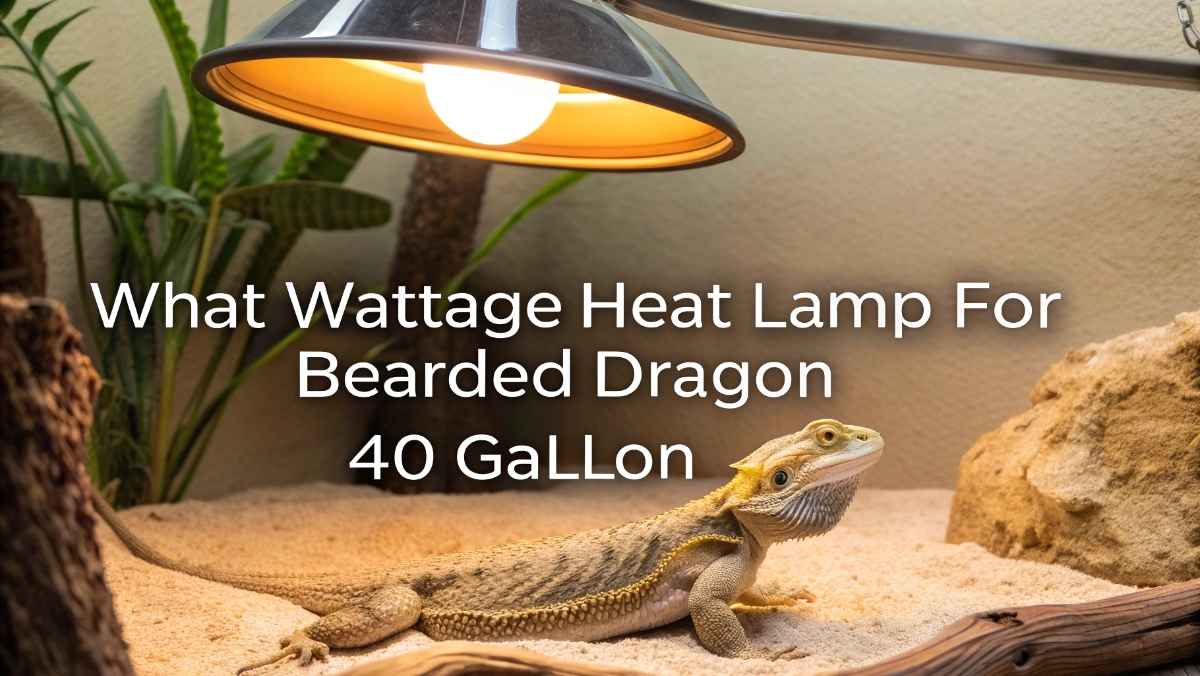 What Wattage Heat Lamp For Bearded Dragon 40 Gallon